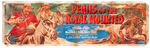 "PERILS OF THE ROYAL MOUNTED" HUGE AND IMPRESSIVE LINEN THEATER BANNER.