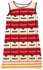 ANDY WARHOL-INSPIRED CAMPBELL'S "THE SOUPER DRESS."