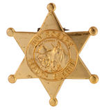 "ROY ROGERS DEPUTY SHERIFF" LARGE QUAKER PREMIUM MULTI-FUNCTION BADGE.