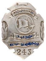 CUBAN EARLY BUS INSPECTORS BADGE.