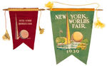 NYWF 1939-1940 PENNANT LOT OF 13 DIFFERENT