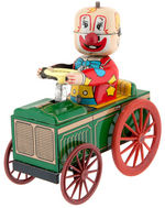 "CRAZY CLOWN WITH HEAD WIND MECHANISM" YONE BOXED TOY.