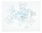 DISNEY CHARACTER ORIGINAL CONCEPT ART LOT.