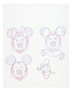 DISNEY CHARACTER ORIGINAL CONCEPT ART LOT.