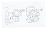 WINNIE THE POOH CHARACTERS DISNEY ORIGINAL CONCEPT ART ON 15 SHEETS.