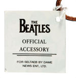 "THE BEATLES" CLOTH CLUTCH PURSE WITH TAG.