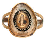 "CISCO KID" RARE RING FEATURING FIGURAL HAT.