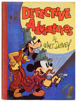 “DETECTIVE ADVENTURES BY WALT DISNEY” ENGLISH HARDCOVER.