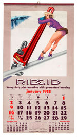 "RIGID" TOOLS PIN-UP CALENDAR TRIO.