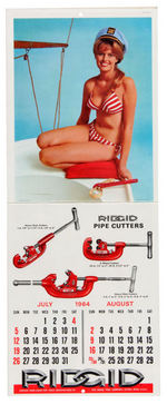 "RIGID" TOOLS PIN-UP CALENDAR TRIO.