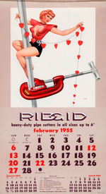 "RIGID" TOOLS PIN-UP CALENDAR TRIO.