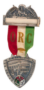 "ORDER OF RAILWAY CONDUCTORS" 1916 CONVENTION BADGE.