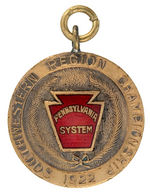 PENNSYLVANIA RAILROAD FOUR IN-HOUSE AWARD MEDALS 1922-1928.