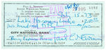 PAUL NEWMAN SIGNED CHECK.