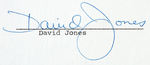 THE MONKEES - DAVY JONES SIGNED DOCUMENT.