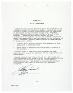 TOM CRUISE SIGNED CONTRACT RIDER.