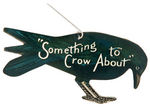 CROW MOTOR CARS RARE DIE-CUT CELLULOID STICKPIN PLUS THREE BUTTONS.