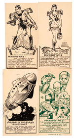 BUCK ROGERS "BUCKTOY" COMPLETE SET OF PREMIUM CARDS.