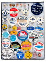 CHEVROLET COLLECTION OF 41 BUTTONS AND RELATED.