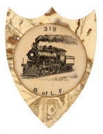 THREE EXCEPTIONAL RAILROAD BADGES INC.ONE FOR UNION NAMED FOR JOHN HILL FOUNDER OF McGRAW-HILL CO.