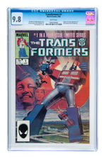 THE TRANSFORMERS #1 1984 CGC 9.8 WHITE PAGES.