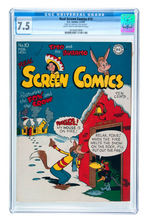 REAL SCREEN GEMS #10 FEBRUARY-MARCH 1947 CGC 7.5 LIGHT TAN TO OFF-WHITE PAGES PEDIGREE COPY.