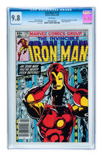 IRON MAN CGC 9.8 TRIO FEATURING WAR MACHINE.