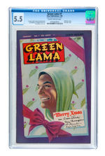 GREEN LAMA #7 JANUARY 1946 CGC 5.5 SLIGHTLY BRITTLE PAGES PEDIGREE COPY.