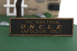 "THE MAN FROM U.N.C.L.E. NAPOLEON SOLO & ILLYA KURYAKIN" BUILT-UP AURORA STORE DISPLAY MODEL PAIR.