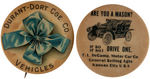 EARLY CARRIAGE AND EARLY AUTO PAIR OF BUTTONS.