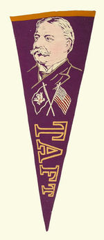 "TAFT" JUMBO-SIZED FELT PENNANT.