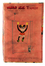 "MINNIE MOUSE TRAPEZE" BOXED CELLULOID WIND-UP.