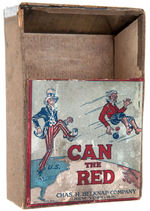 UNCLE SAM KICKS BOLSHEVIK AND HIS BOMB OUT OF USA DEXTERITY PUZZLE FROM RED SCARE ERA.