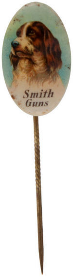 “SMITH GUNS” BEAUTIFUL AND SCARCE OVAL STICKPIN.