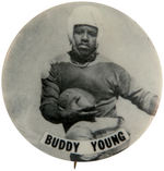 "BUDDY YOUNG" FOOTBALL BUTTON.