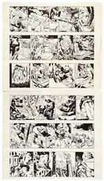 “KING KONG” NEWSPAPER COMIC STRIP PROOF SHEET SETS.