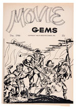 "MOVIE GEMS" ASHCAN COMIC BOOK COVER FEATURING THE BOY COMMANDOS BY SIMON & KIRBY.