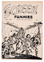 "SCREEN FUNNIES" ASHCAN COMIC BOOK COVER FEATURING THE BOY COMMANDOS BY SIMON & KIRBY.