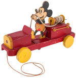 "CHAD VALLEY" MICKEY MOUSE FIRE ENGINE RARE ENGLISH PULL TOY.