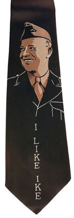 IKE IN UNIFORM 1952 CAMPAIGN NECKTIE