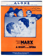 "MARX BROTHERS A NIGHT AT THE OPERA" SHEET MUSIC AUTOGRAPHED BY GROUCHO.