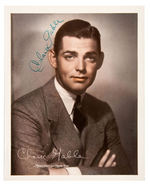 "CLARK GABLE" SIGNED VINTAGE COLOR TINTED PHOTO.