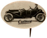 "CUTTING" DRIVER IN AUTO EARLY BUTTON c.1910.