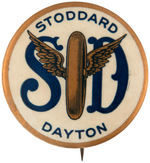 "STODDARD/DAYTON" EARLY AND RARE AUTOMOBILE BUTTON.