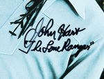 "JOHN HART THE LONE RANGER/HAWKEYE" DOUBLE SIGNED POSTER.