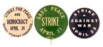 "STRIKE" THEME THREE PRE-WAR LEFT-WING.