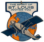 LINDBERGH: TWO VINTAGE AND TWO 1977 COMMEMORATIVE ITEMS.