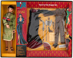 GI JOE 12" DELUXE SETS OF BLACKHAWK, MISS FEAR AND ENEMY ACE BOXED FIGURES.