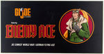 GI JOE 12" DELUXE SETS OF BLACKHAWK, MISS FEAR AND ENEMY ACE BOXED FIGURES.