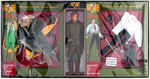 GI JOE 12" DELUXE SETS OF BLACKHAWK, MISS FEAR AND ENEMY ACE BOXED FIGURES.